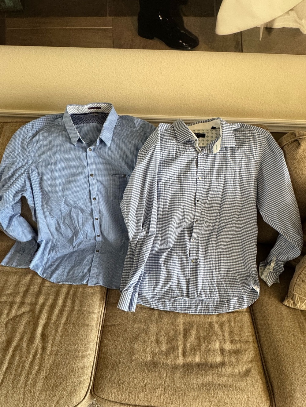 Ted Baker London Blue Button-Down Shirts (2)